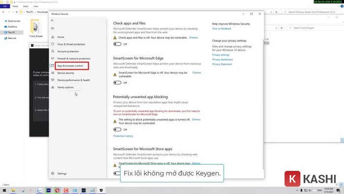 App và Browser Control