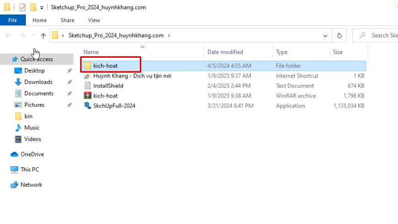Sketchup 2024: Hướng Dẫn Cài Đặt Chi Tiết, Nhanh Chóng Nhất 14 Vào thư mực kich-hoat
